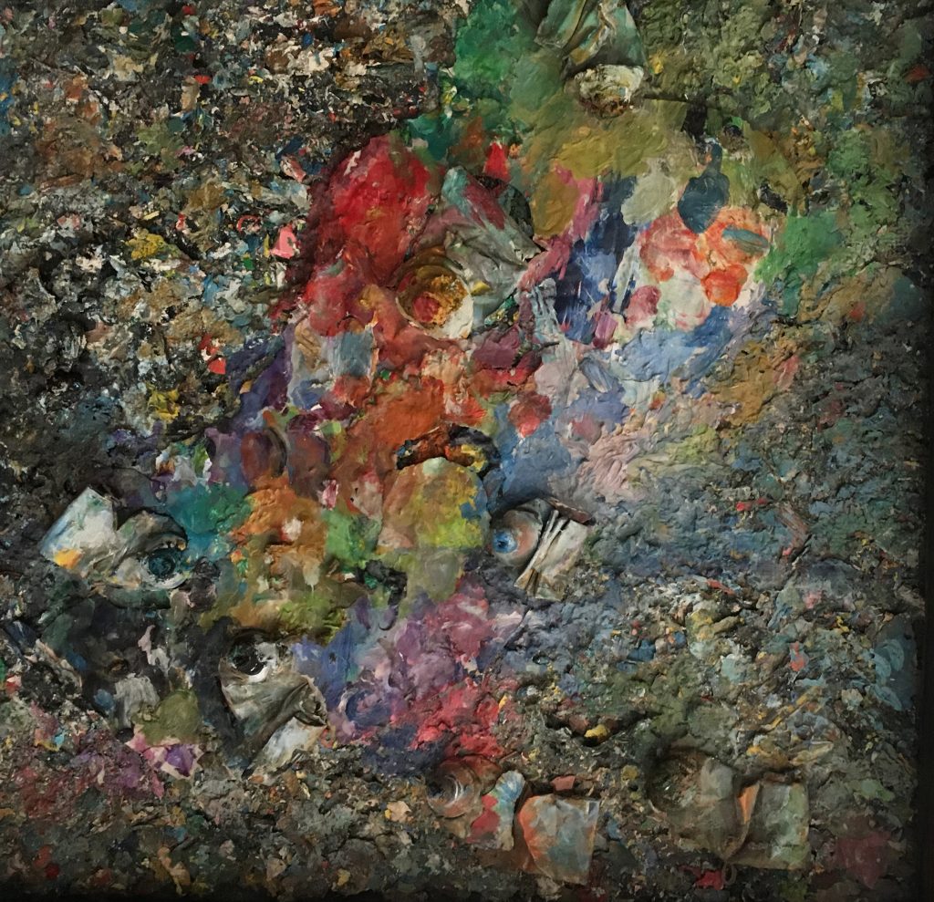 After storm 2, 32X32, oil on cardboard, 2009