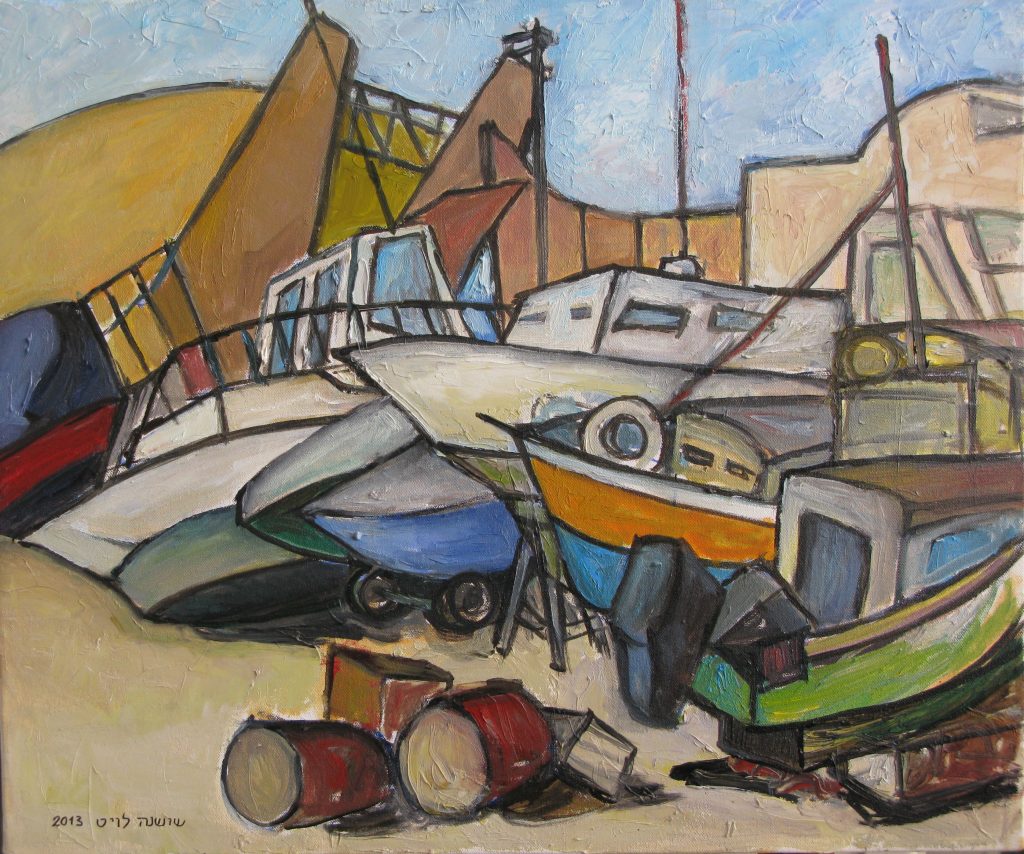 Ashdod, 45X40, Deck, oil on canvas, 2013