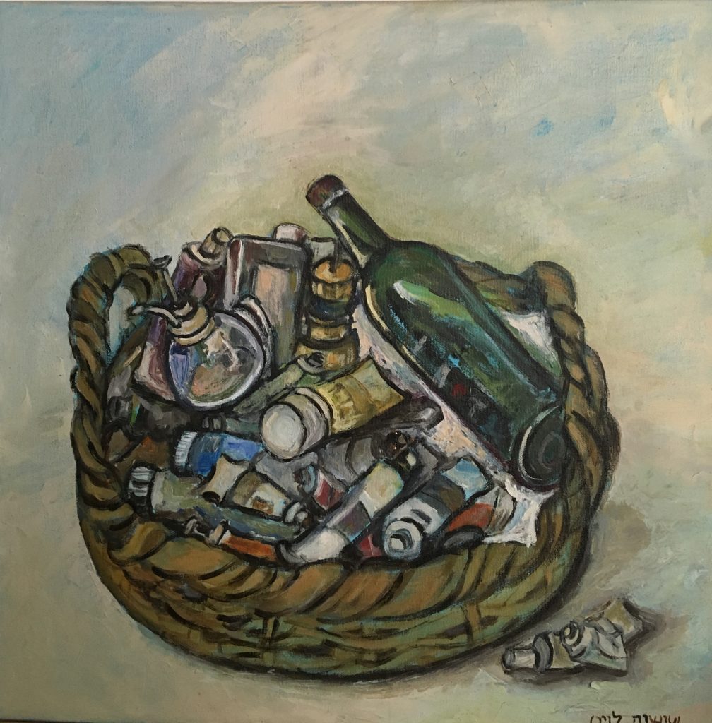 Basket, 50X50, oil on canvas