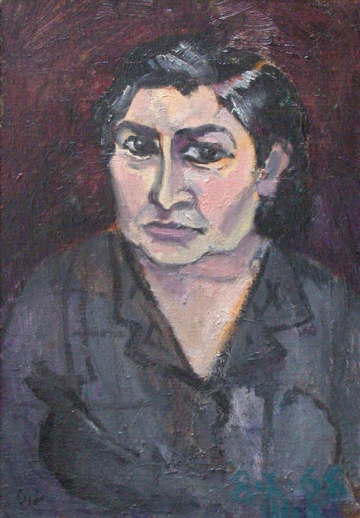 Portret of Mather, 40X30, oil on cardbord, 1968
