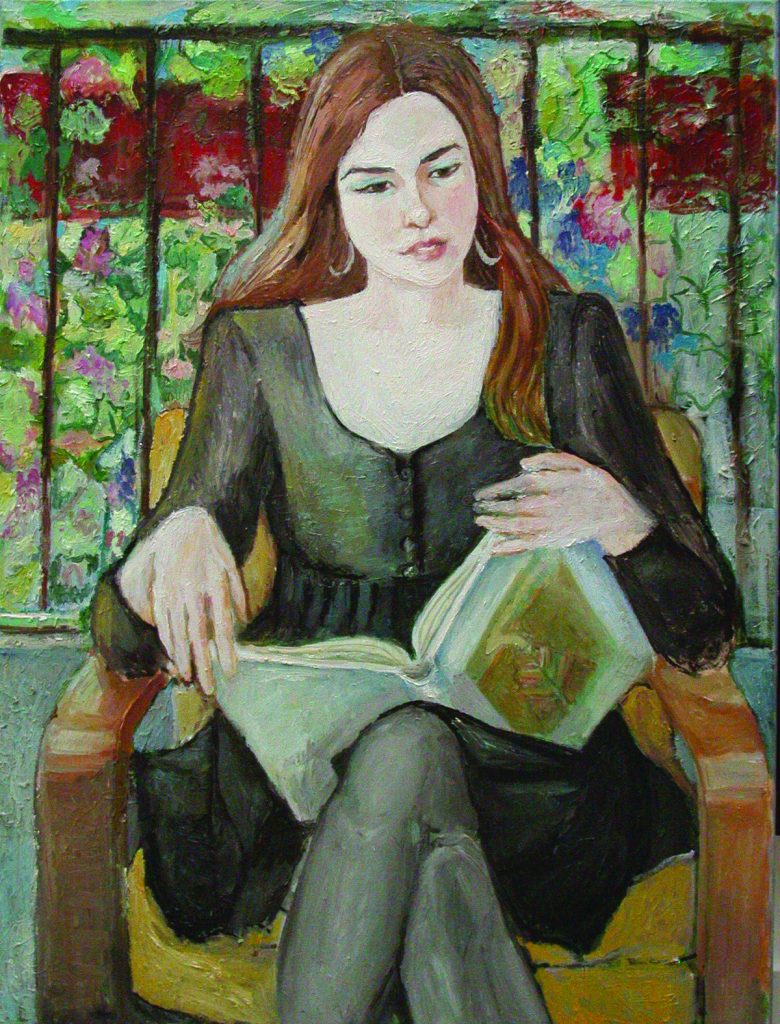 Portret of dauhgter Nava, 80X60, oil on canvas, 1996