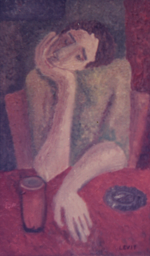 Treptix 1, Cafe, 40X20, oil on canvas, 1976