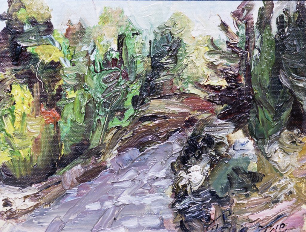 Forest near Monastery of the Monks of silence, 19 23, oil on canvas, 1997