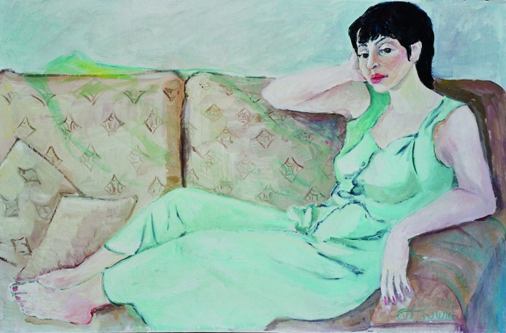 Portret of Tamar, 100X60, oil on canvas, 1996