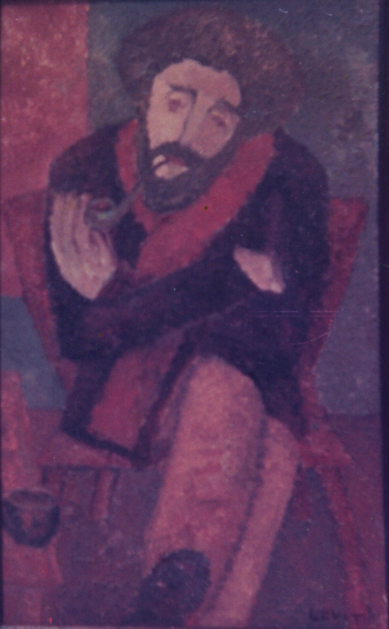 Treptix 3, Cafe, 40X20, oil on canvas, 1976